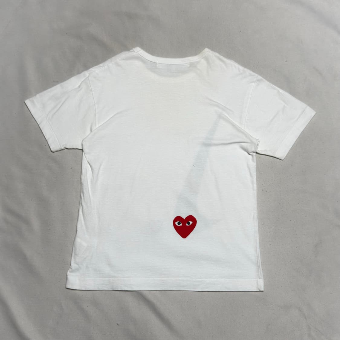 M 꼼데가르송 X 나이키 화이트 반팔 티셔츠 상품이미지3