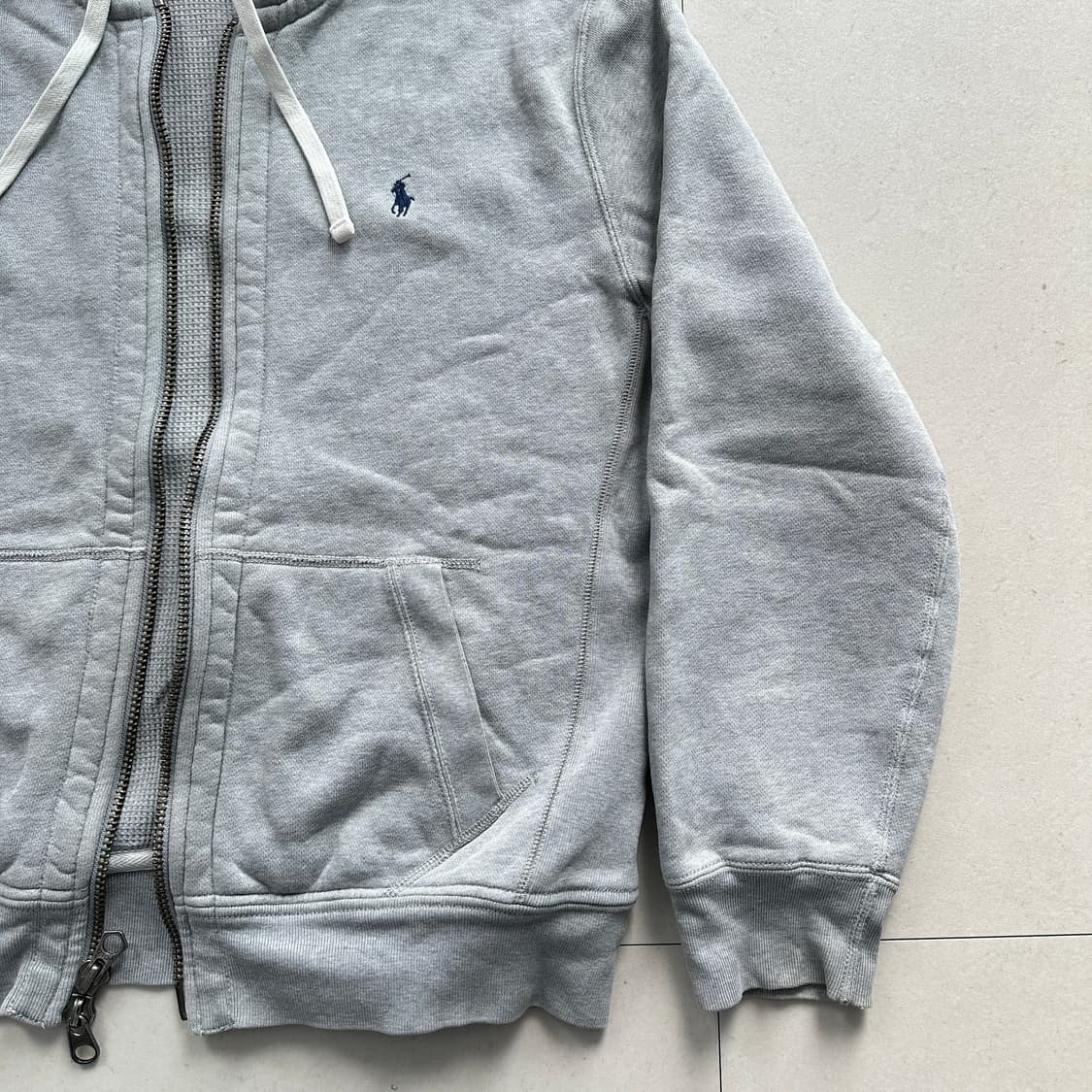 90s 폴로 랄프로렌 풀 FULL 써멀 후드 집업 상품이미지3
