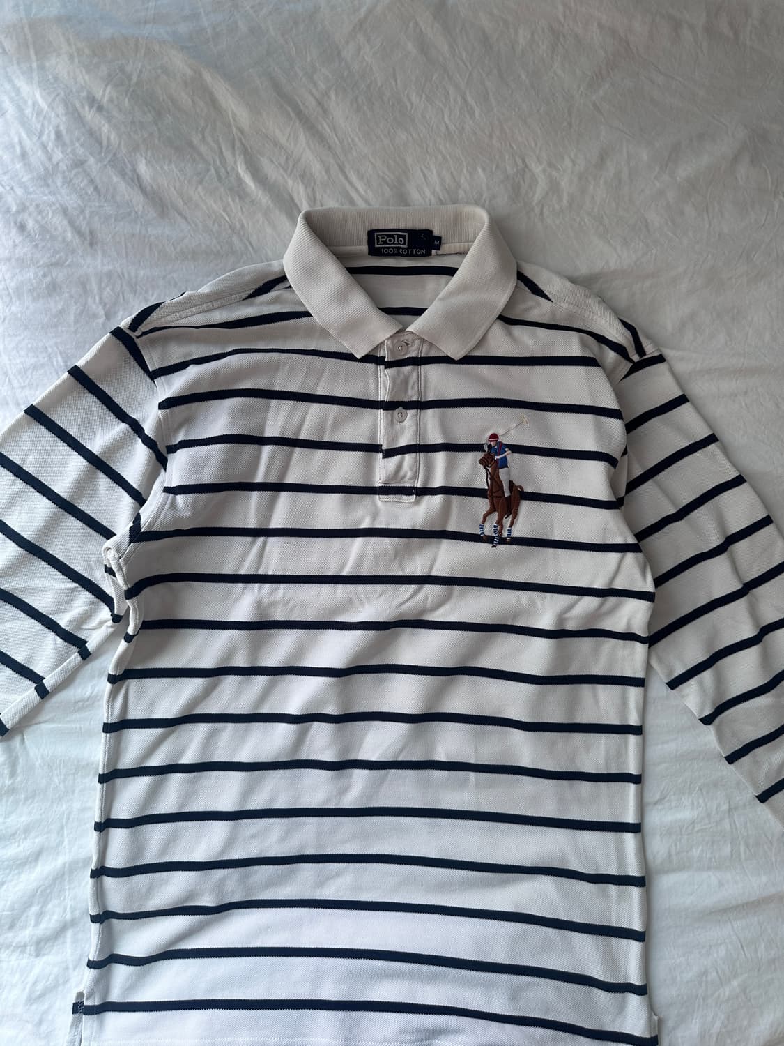 폴로랄프로렌 빅포니 럭비 스트라이프 카라 티 상품이미지3