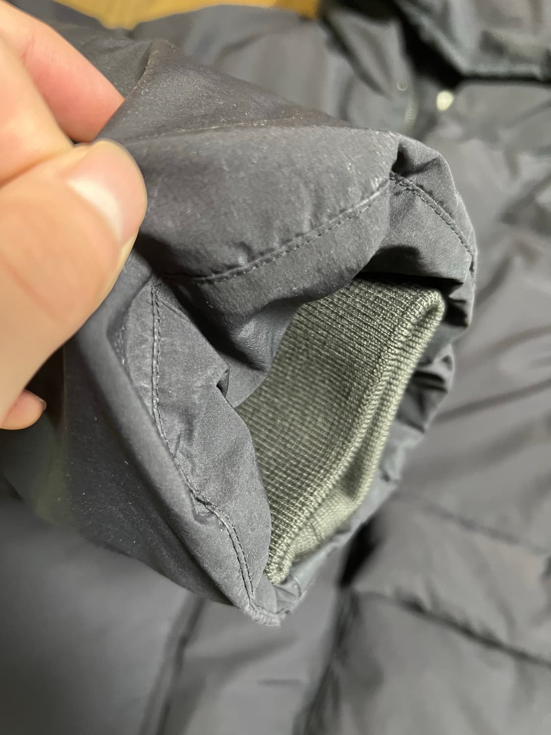 [1] 어나더 오피스 2nd 구스 다운 파카 블랙 패딩 상품이미지3