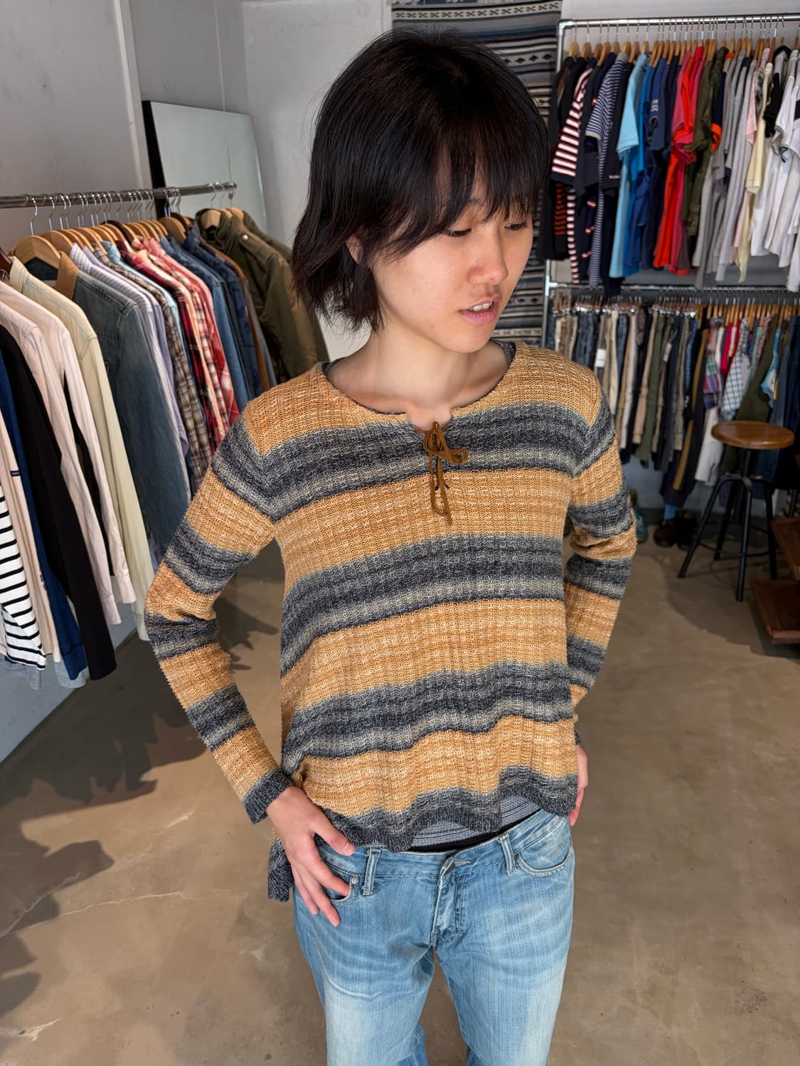 Ralph Lauren 스트라이프 니트 S 상품이미지7