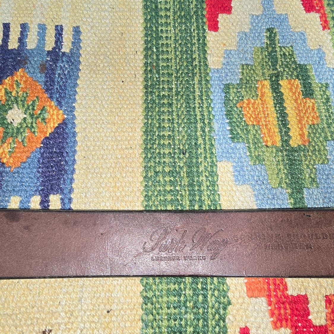 Vintage USA 카우레더 벨트 27 상품이미지4