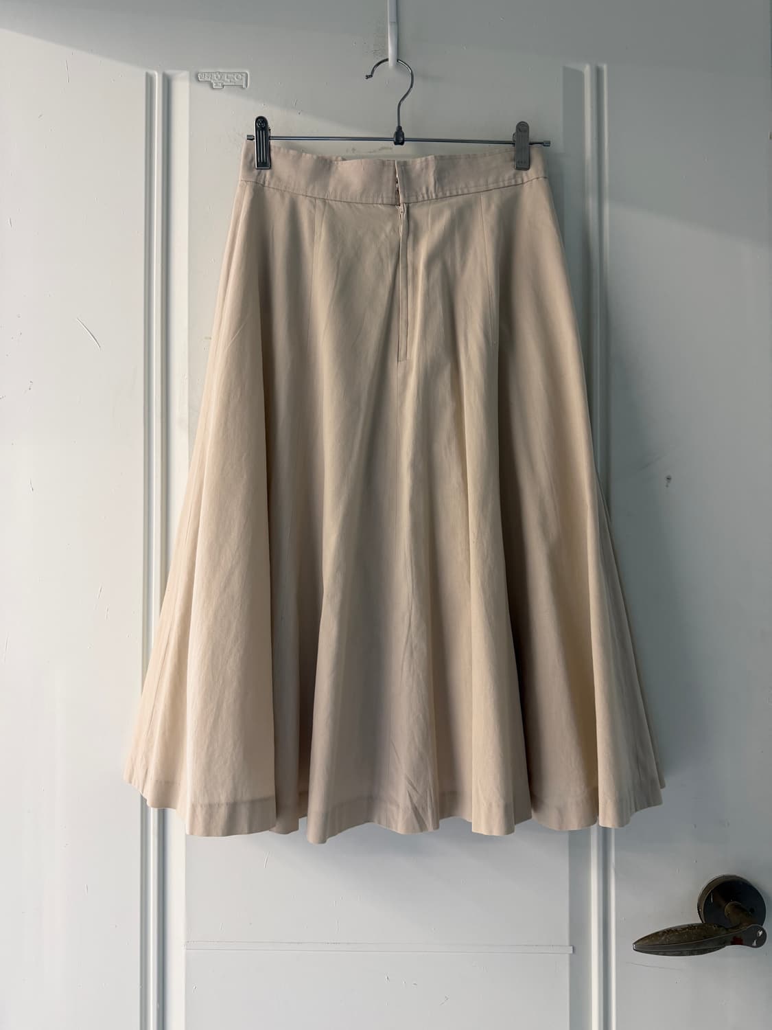 일본빈티지 아이보리 플레어 롱스커트 상품이미지8