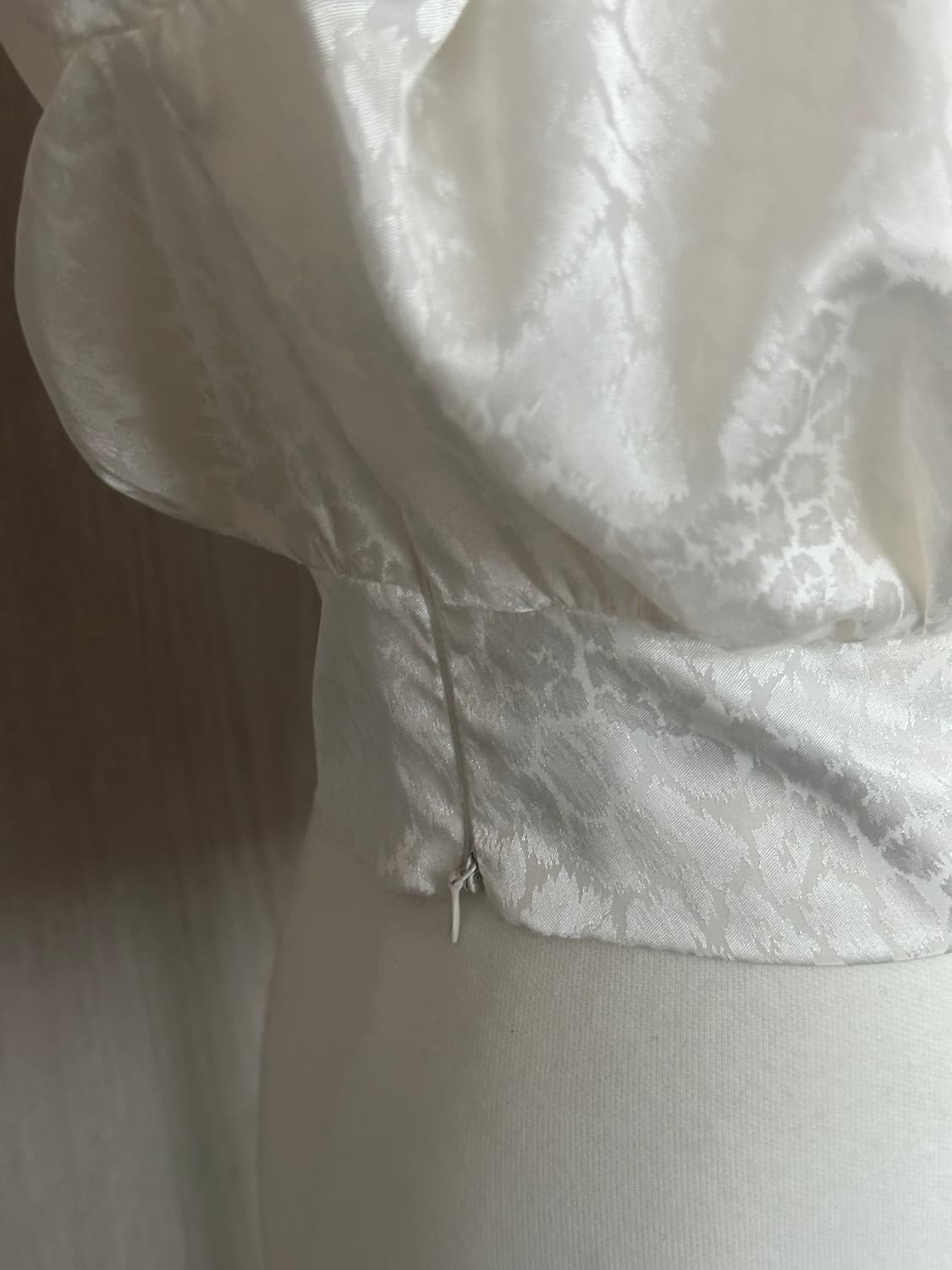 체리퀴리 레오파드 자가드 크롭 블라우스 1사이즈 상품이미지7