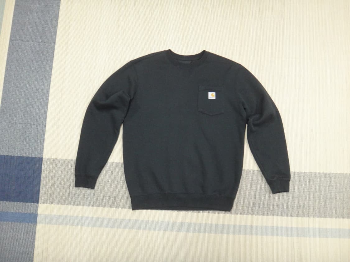 (M) 칼하트WIP 남성 기모안감 포켓 크루넥 티셔츠 상품이미지1