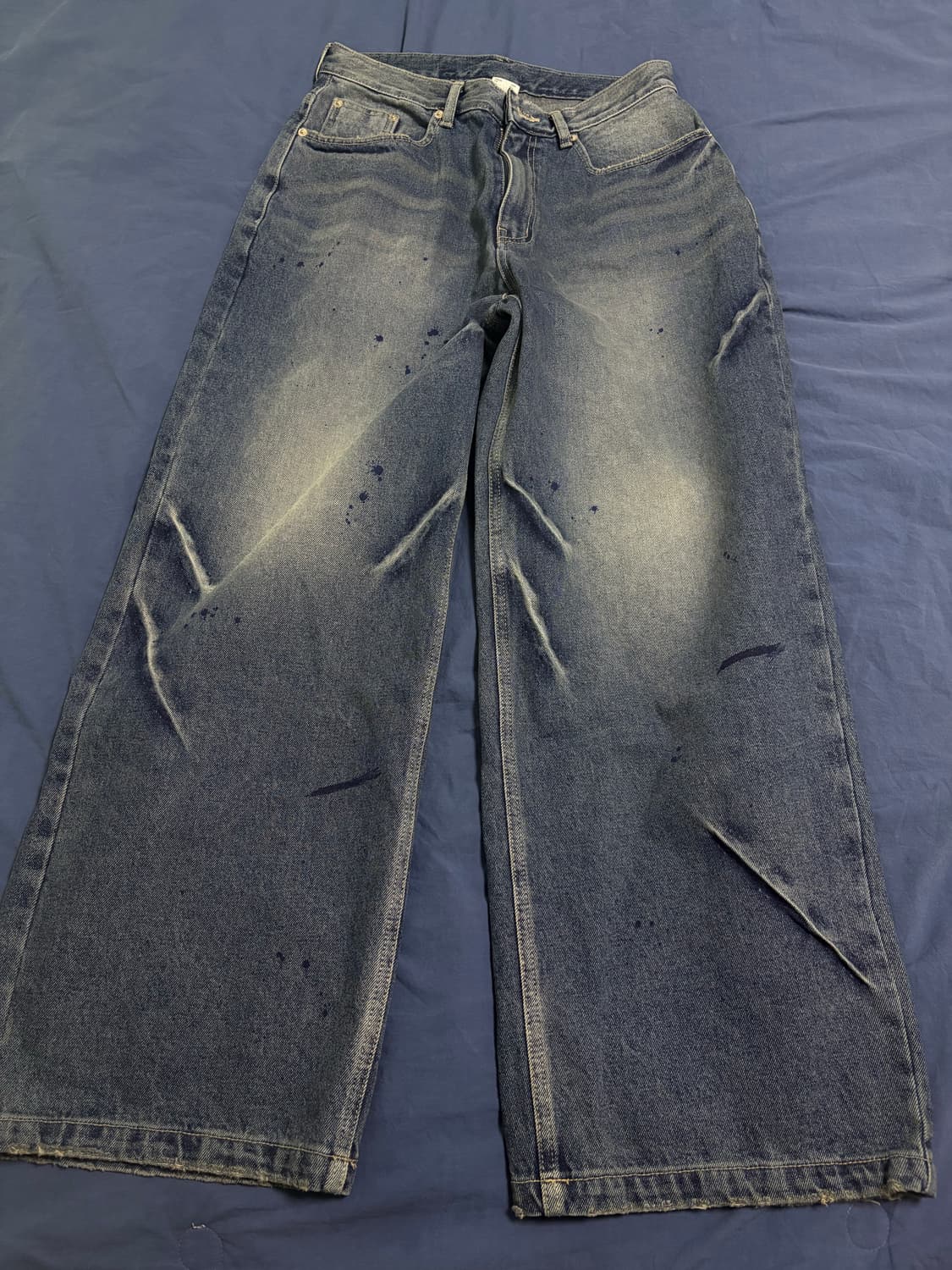 아캄 Paint Washed Denim Pants (Blue) 상품이미지4