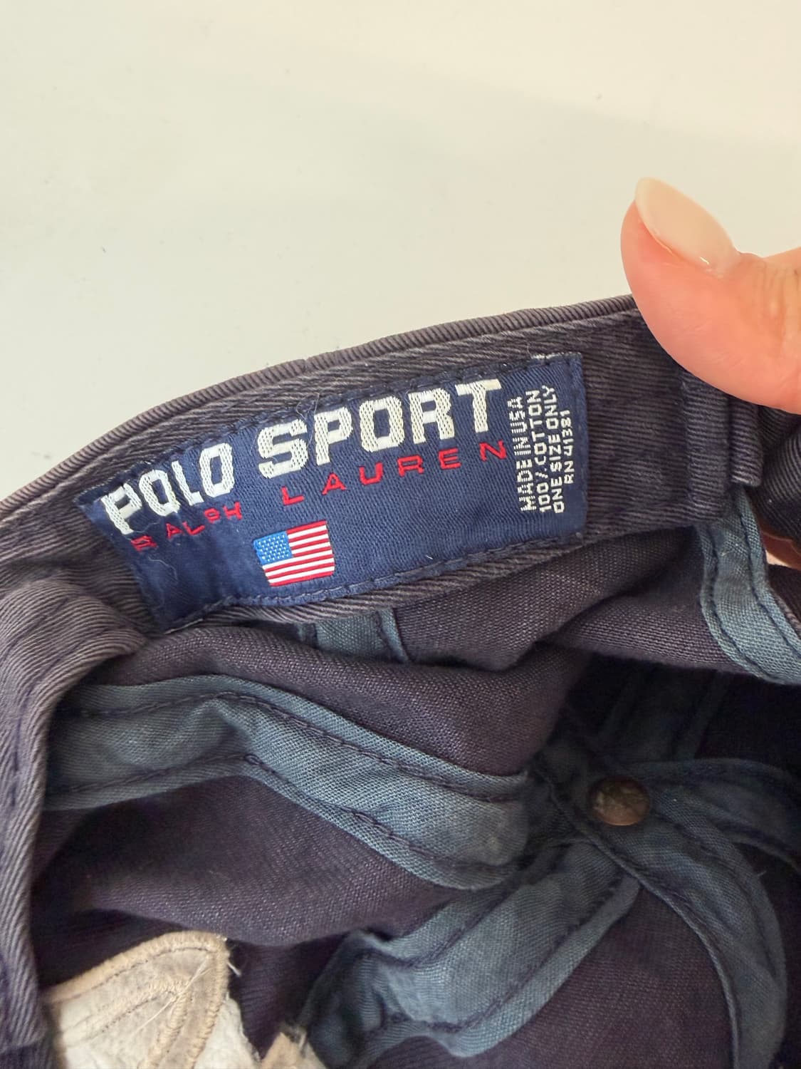 폴로 스포츠 90s 올드 빈티지 볼캡 모자 상품이미지7