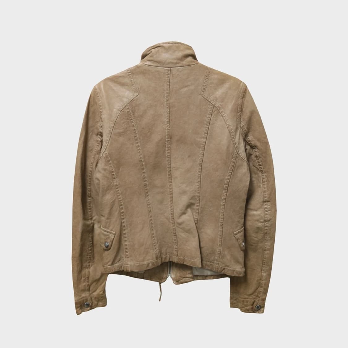 LAMB LEATHER 지퍼 포인트 가죽 자켓 62158 상품이미지2