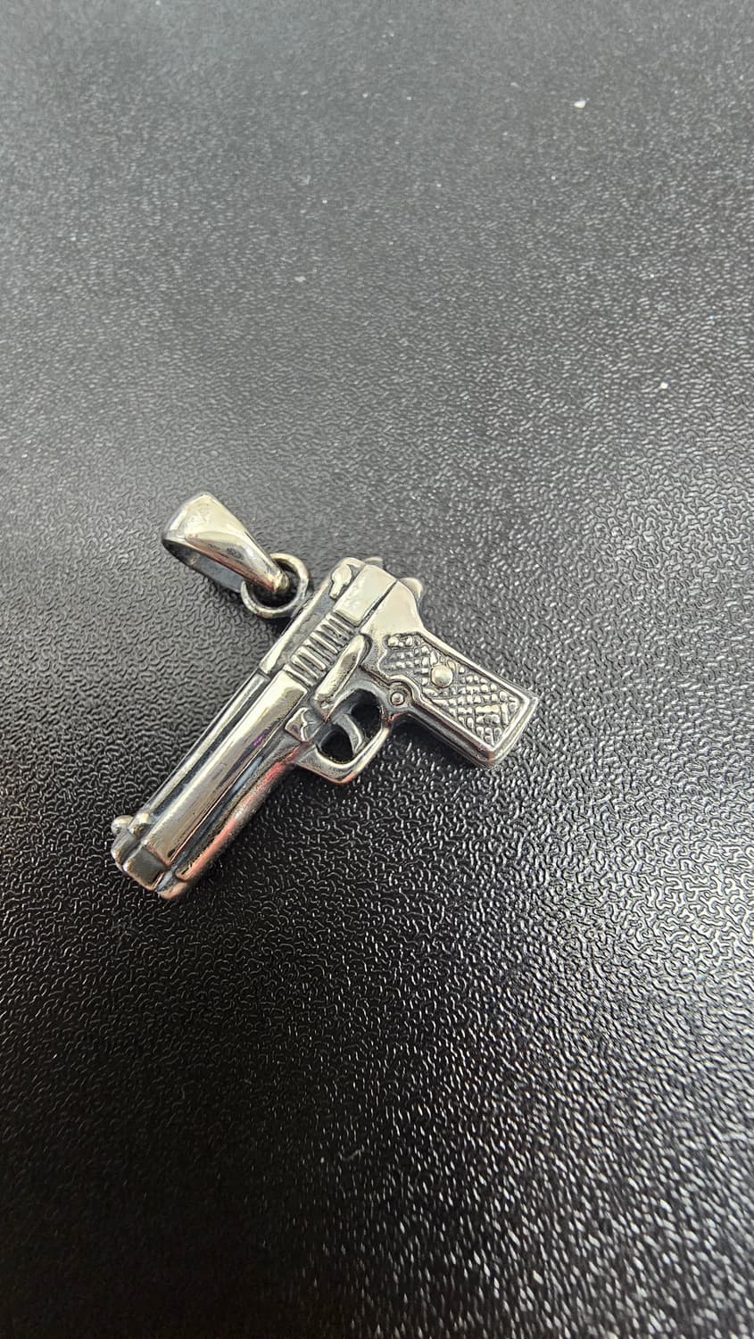 9.25 실버 총 gun 펜던트 상품이미지3