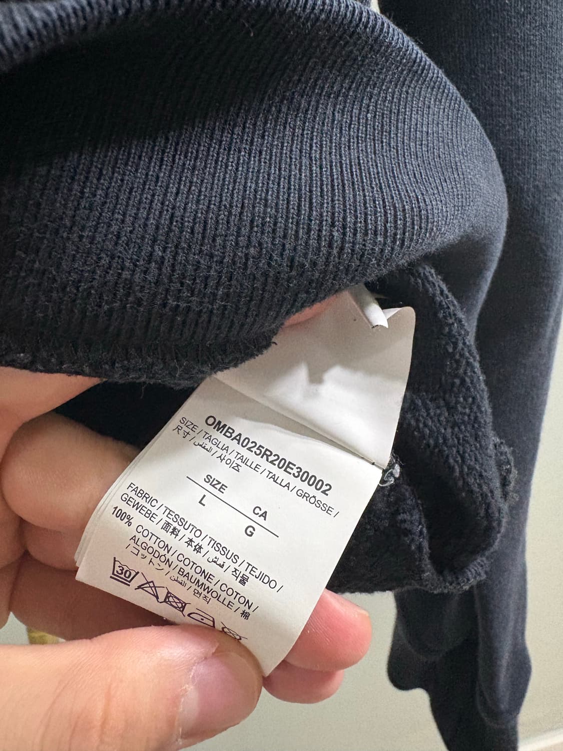 오프화이트 테이프 애로우 맨투맨 상품이미지5