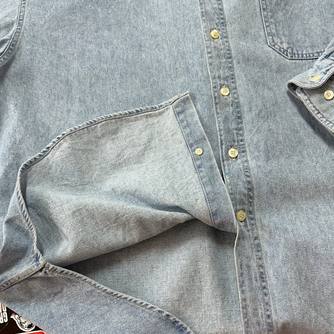 90s 올드 갭 데님 워크 셔츠 XXL 상품이미지5
