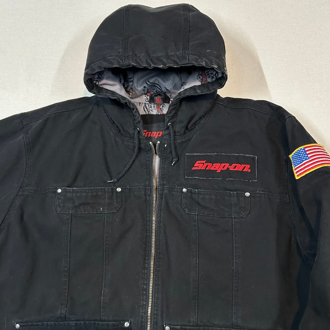 XL) 스냅온 SNAP-ON USA 블랙 액티브 후드 자켓 상품이미지3