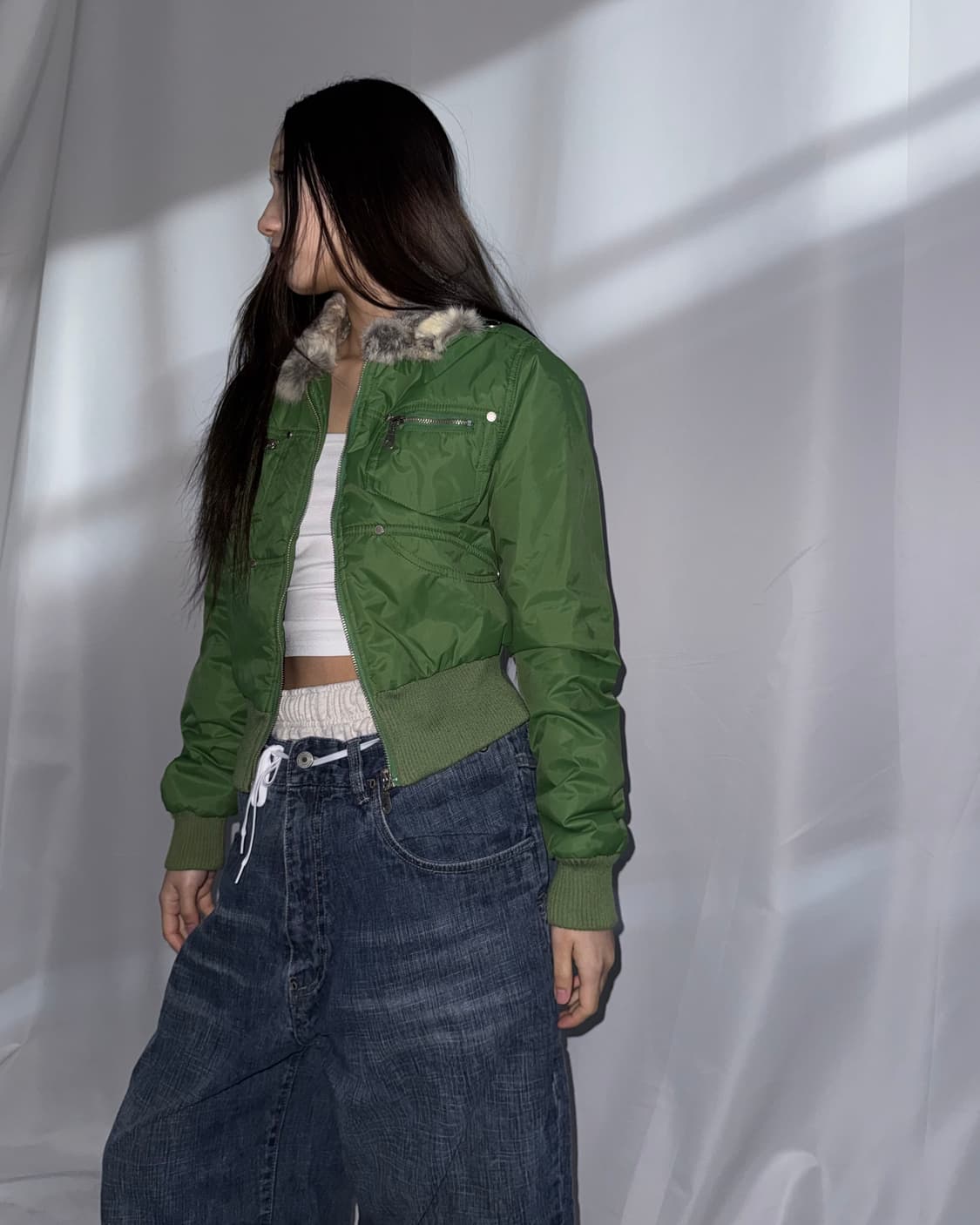 빈티지 포카가 봄버자켓  상품이미지1