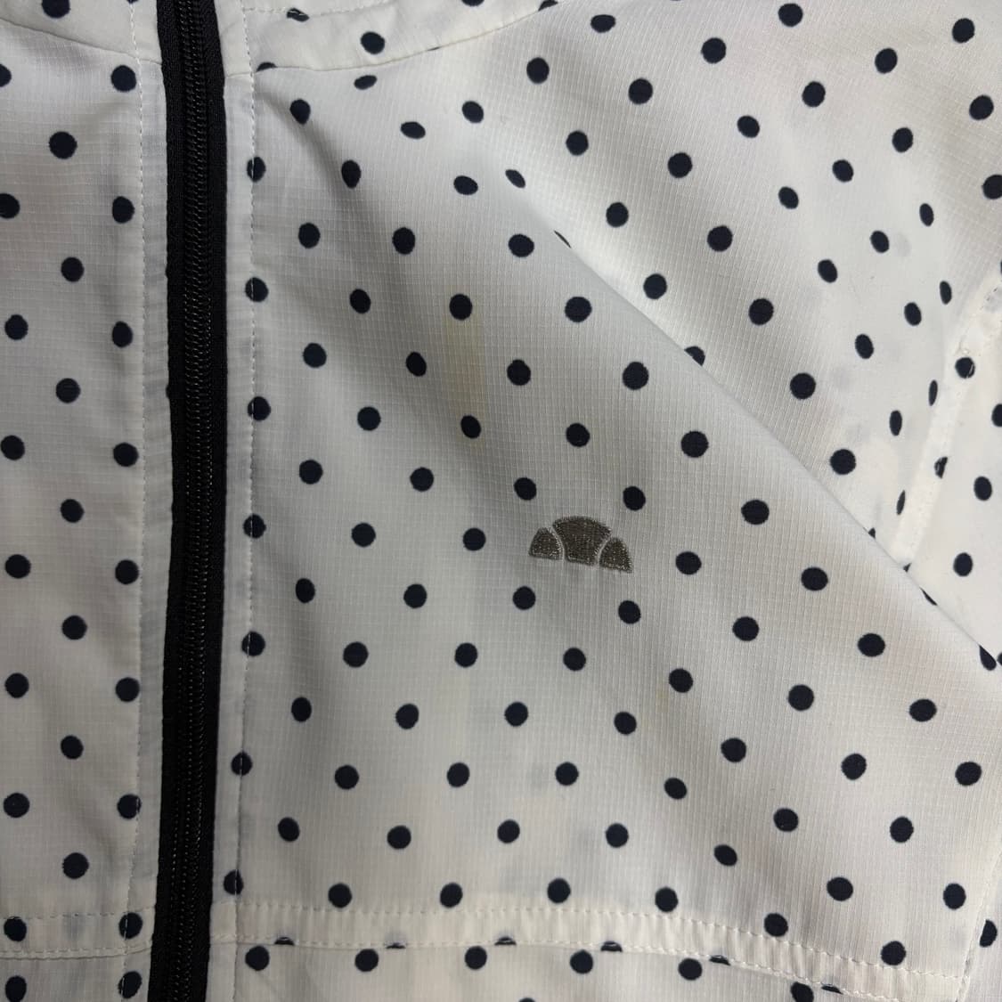 엘레쎄 희귀 도트 화이트 키치 바람막이 상품이미지2