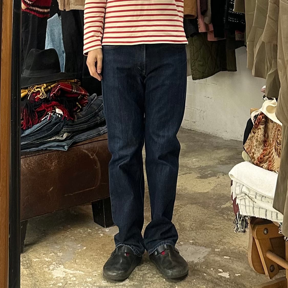 (착용컷) EDWIN 503ZZ 데님 팬츠 (남성용 33) 상품이미지3