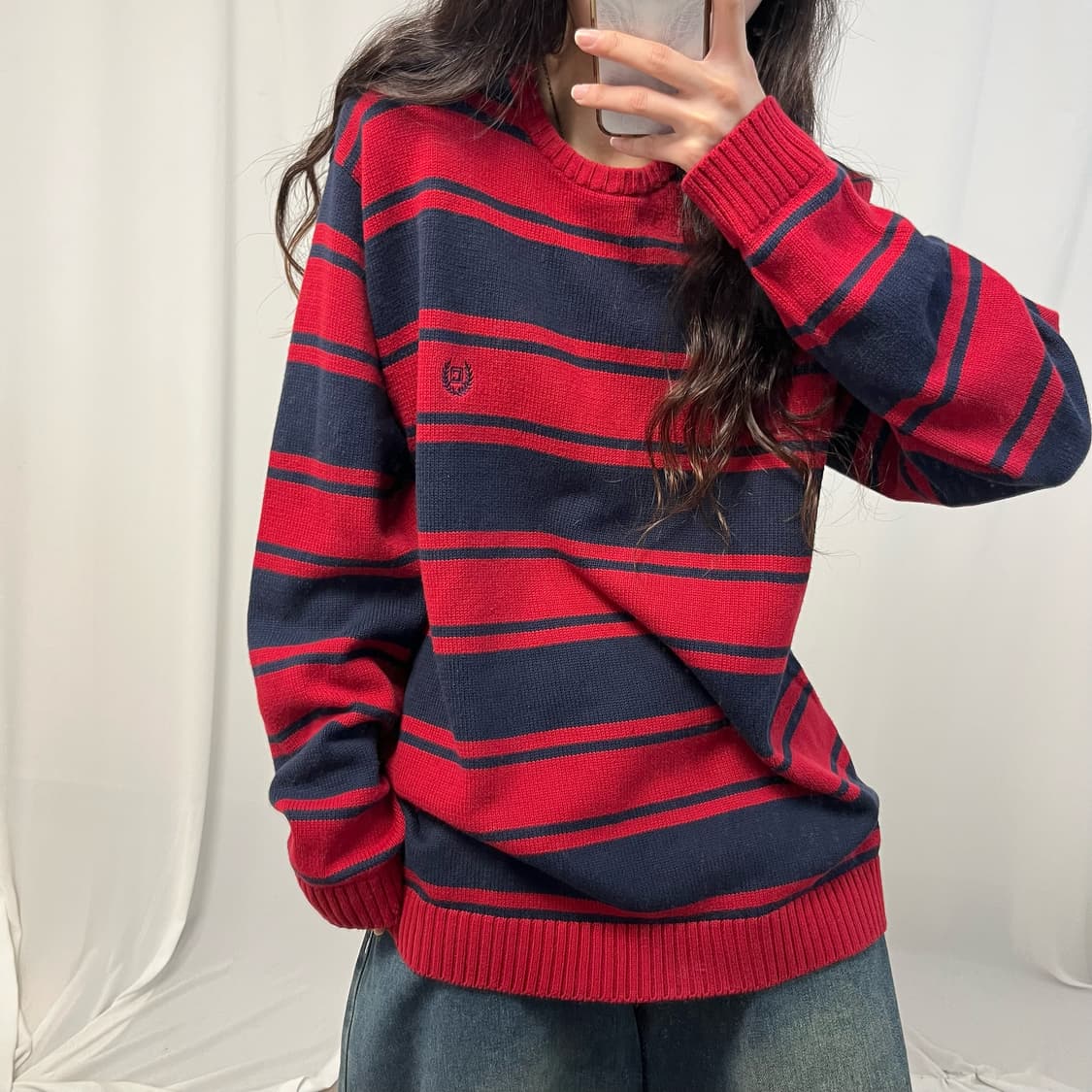 Polo Chaps red striped knit  상품이미지3