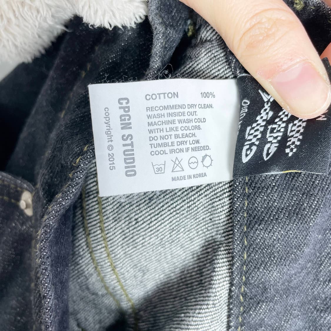 A2 CPGN STUDIO(꼼파뇨) 와이드 블랙진 31-32사이즈 상품이미지5