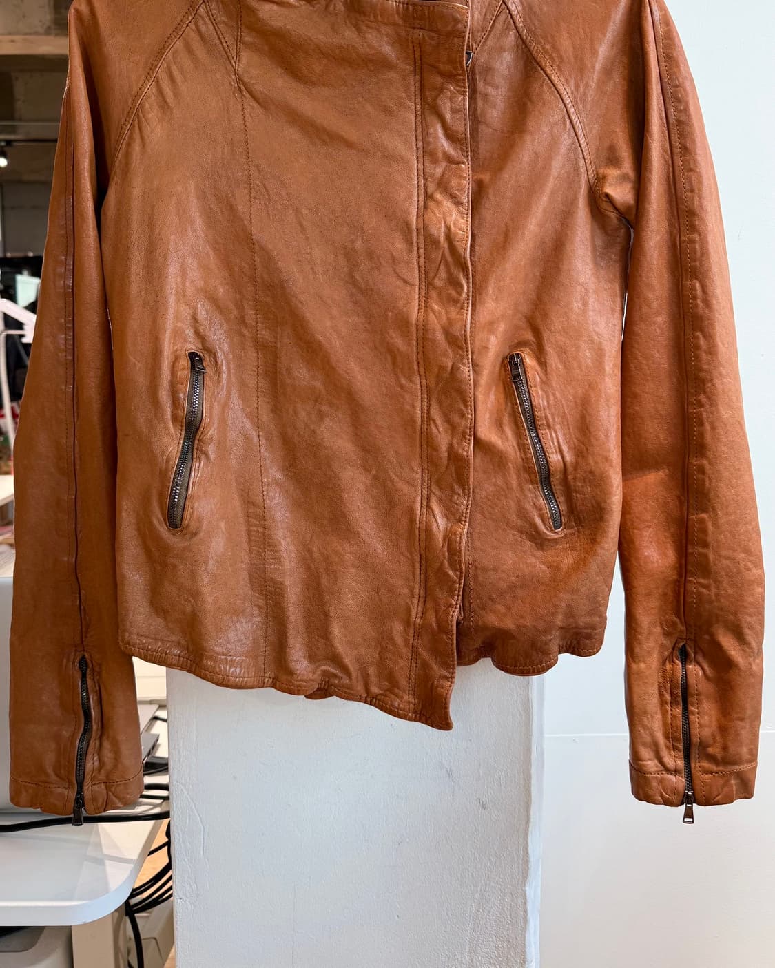 조르지오 브라토 브라운 쉽스킨 자켓  상품이미지6