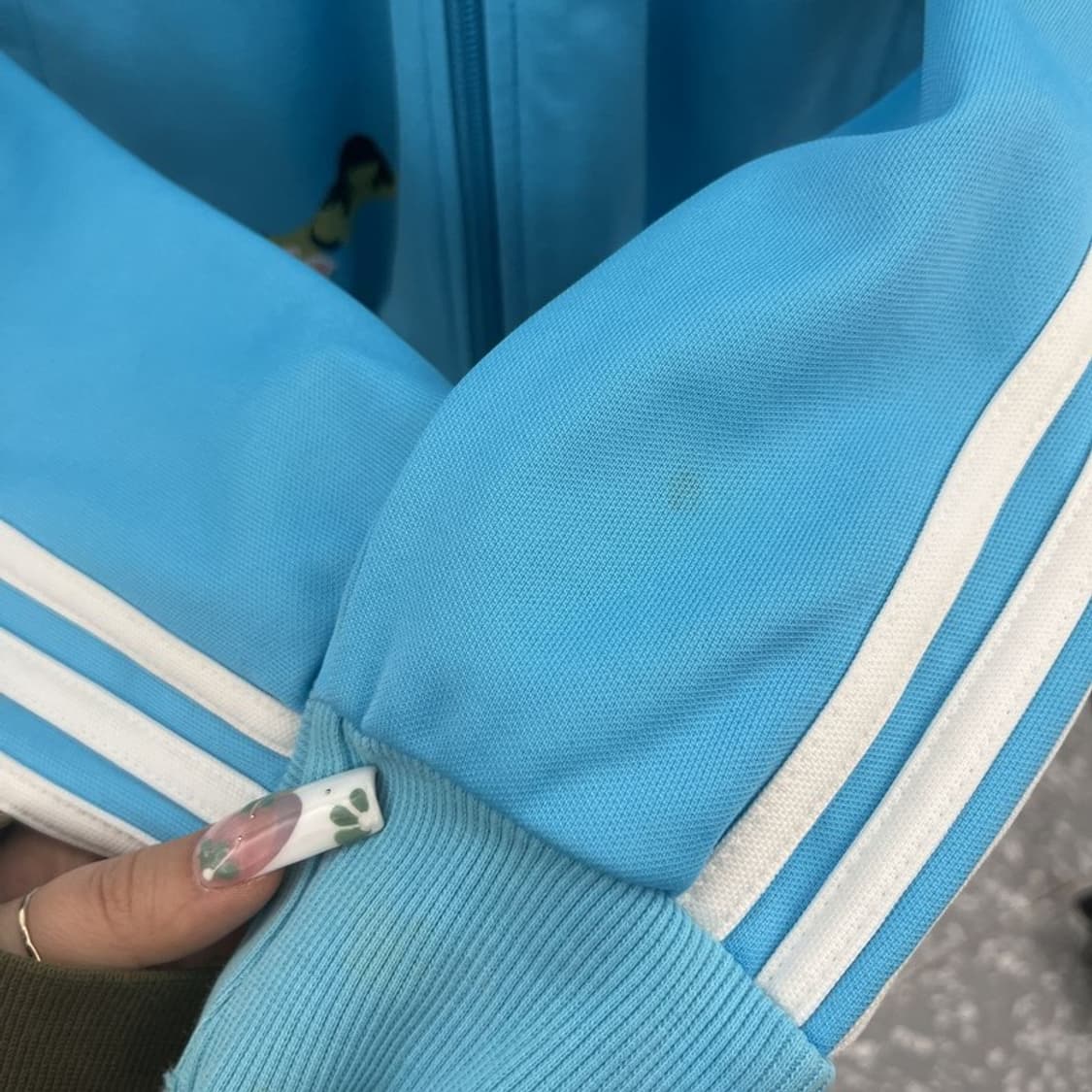 아디다스 호놀룰루 프린팅 연하늘 져지 집업 95 C11191 상품이미지7