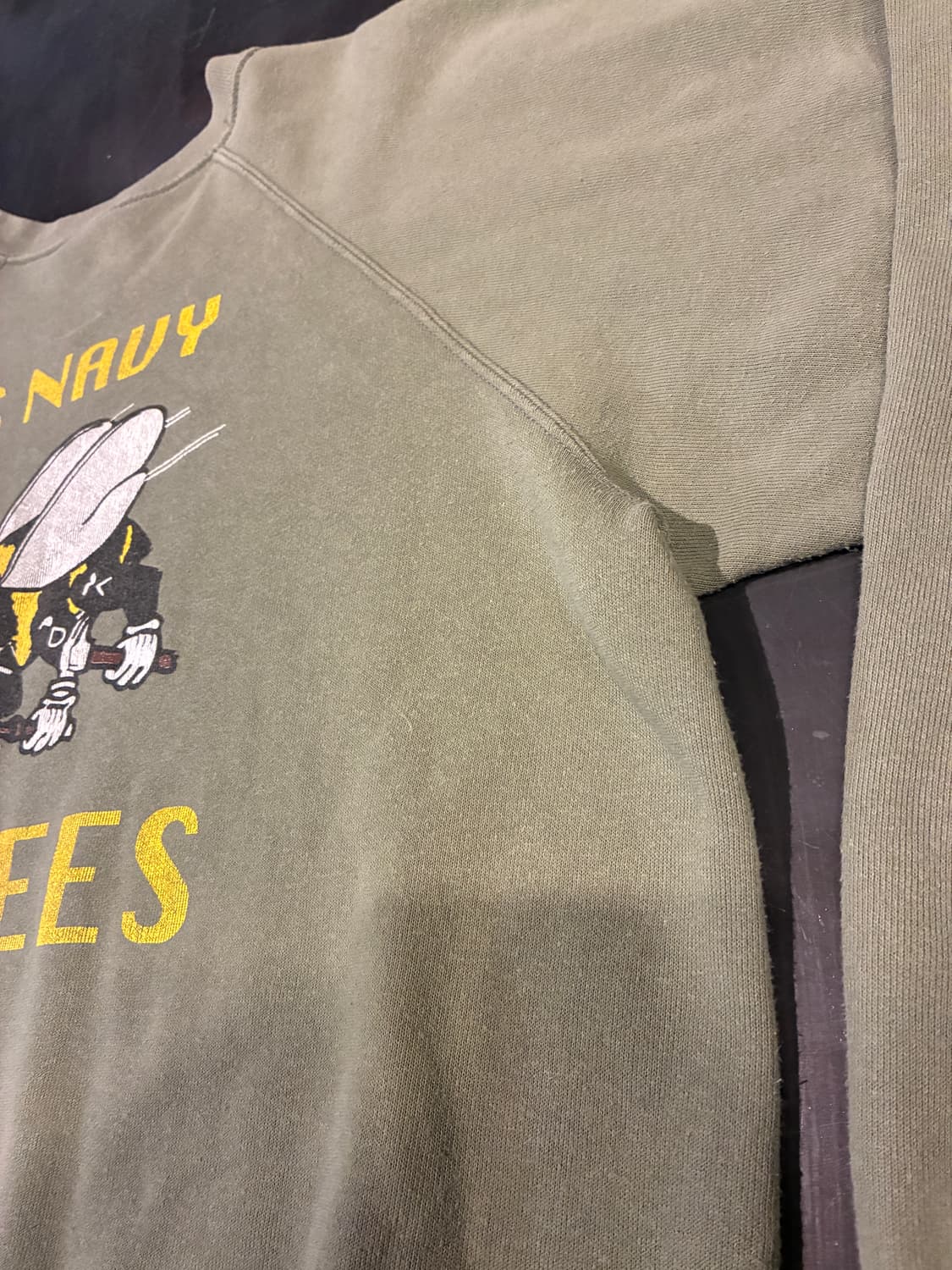 L) 와일드 동키 래글런 us 네이비 맨투맨 올리브 상품이미지5