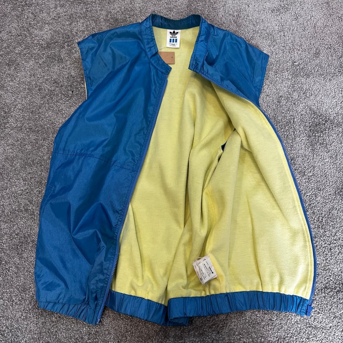 아디다스 올드스쿨 백로고 빈티지 블루 조끼M 상품이미지6