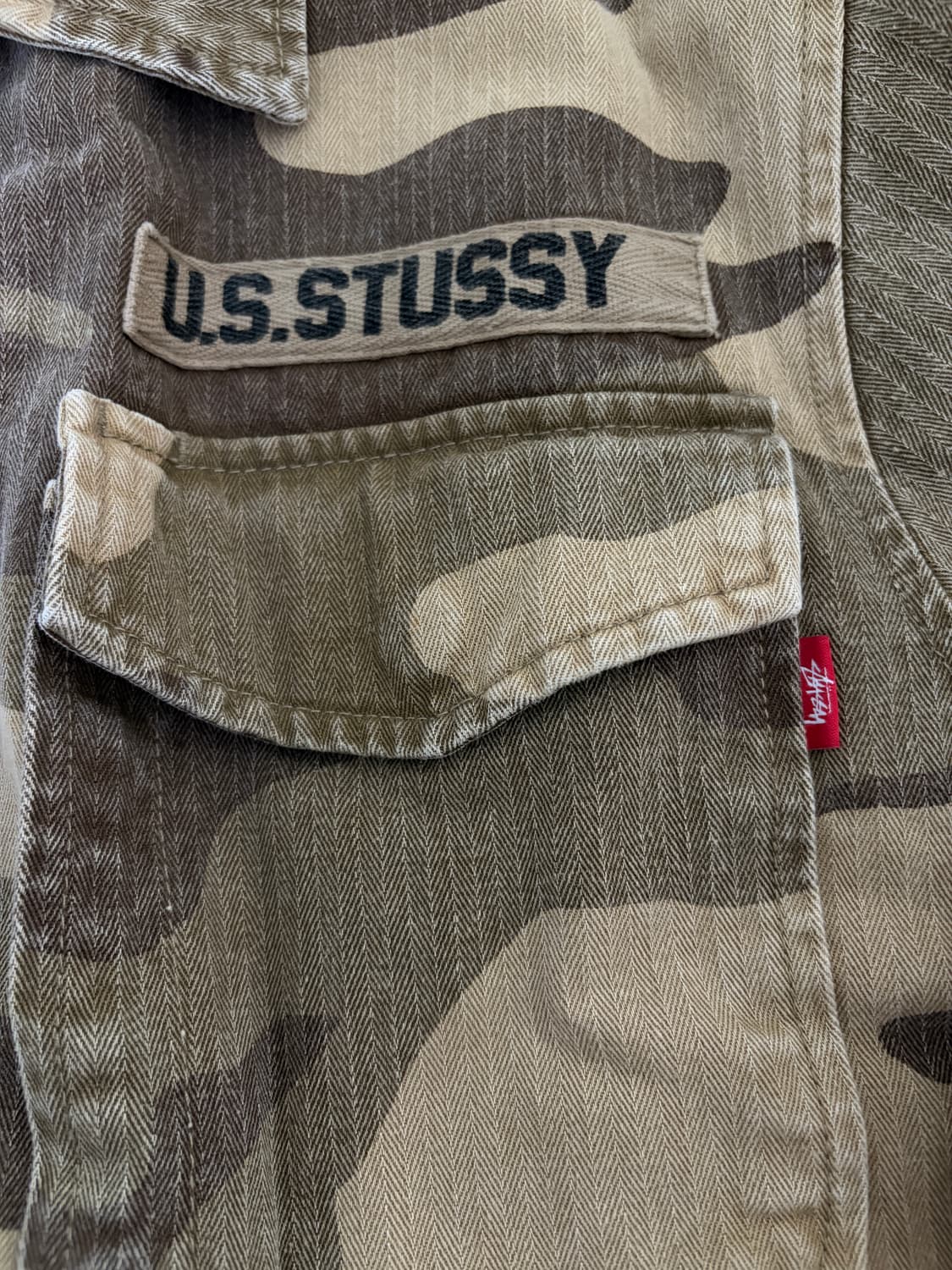STUSSY 야상 자켓 카모플라주 패턴 스투시 상품이미지2