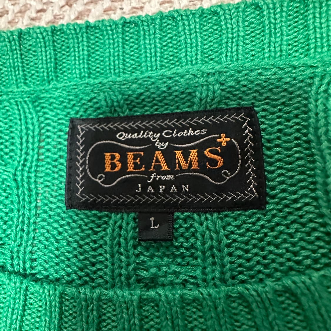 BEAMS PLUS japan knit green 상품이미지3