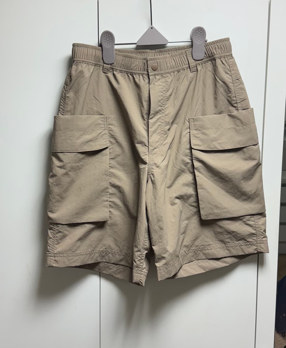 유니클로U 파라슈트 카고 쇼트팬츠 베이지 M사이즈 상품이미지2