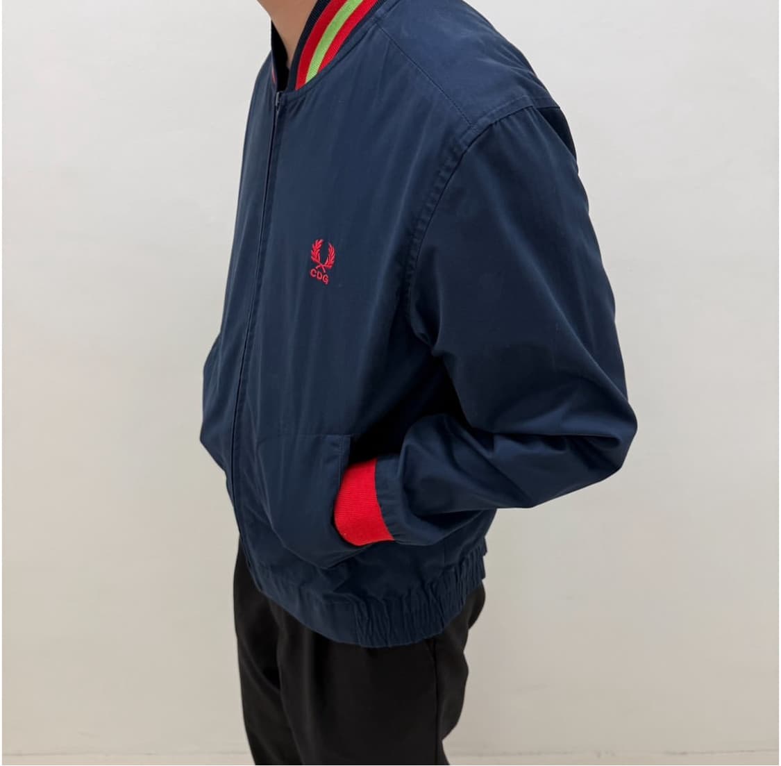 꼼데가르송 셔츠 x 프레드페리 블루종 자켓 상품이미지2