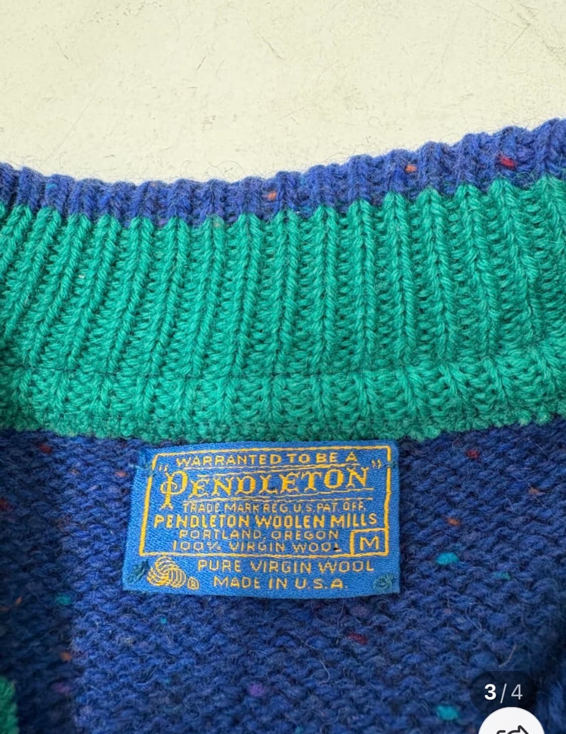 70s 펜들턴 Henley Knit sweater 상품이미지2