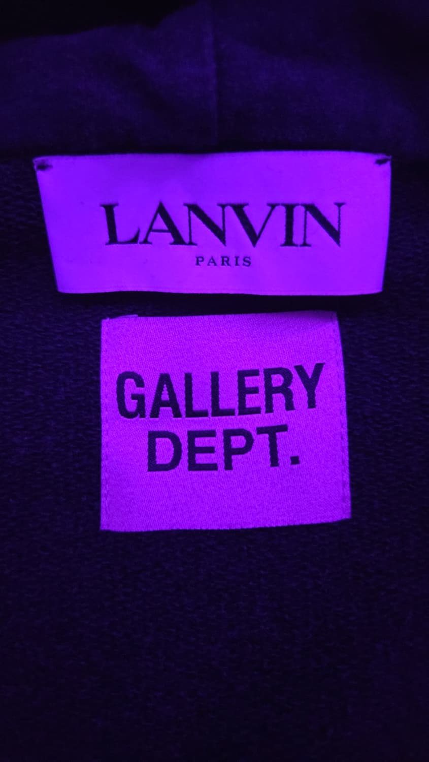 갤러리 디파트먼트 x 랑방 페인티드 로고 후드집업 정품 상품이미지4