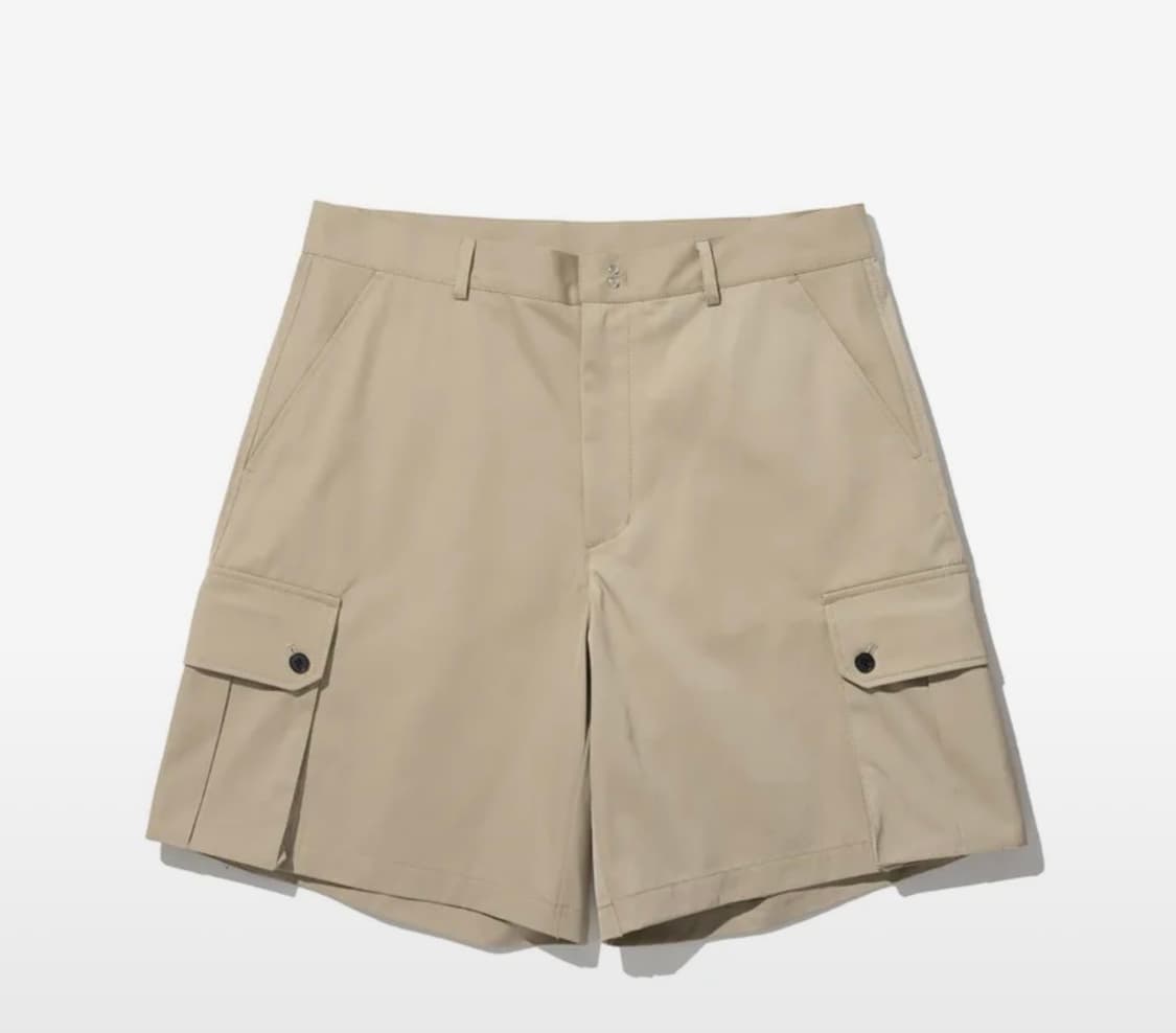 노클 와이드 코튼 카고 숏팬츠 상품이미지2