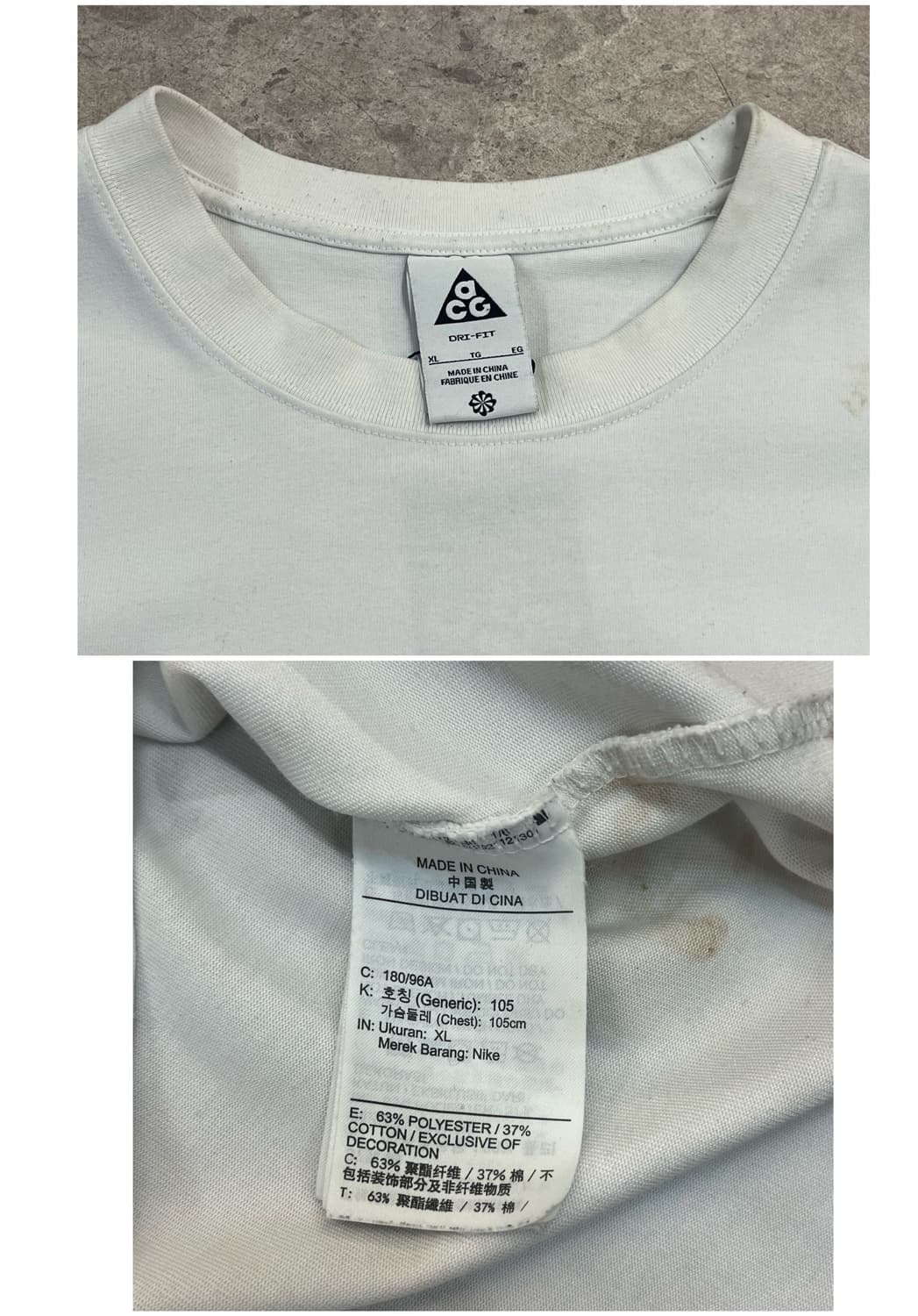 나이키 ACG 와일드우드 반팔티 서밋 화이트 XL #csz3467 상품이미지3