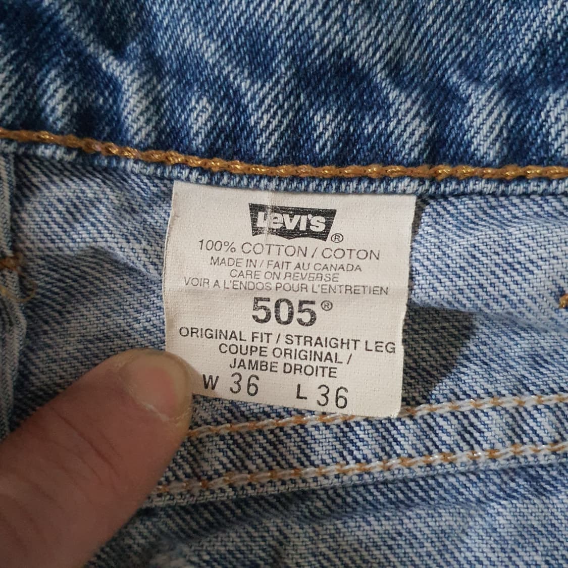 90s 리바이스 505 빈티지 데님 팬츠 No.51 상품이미지6