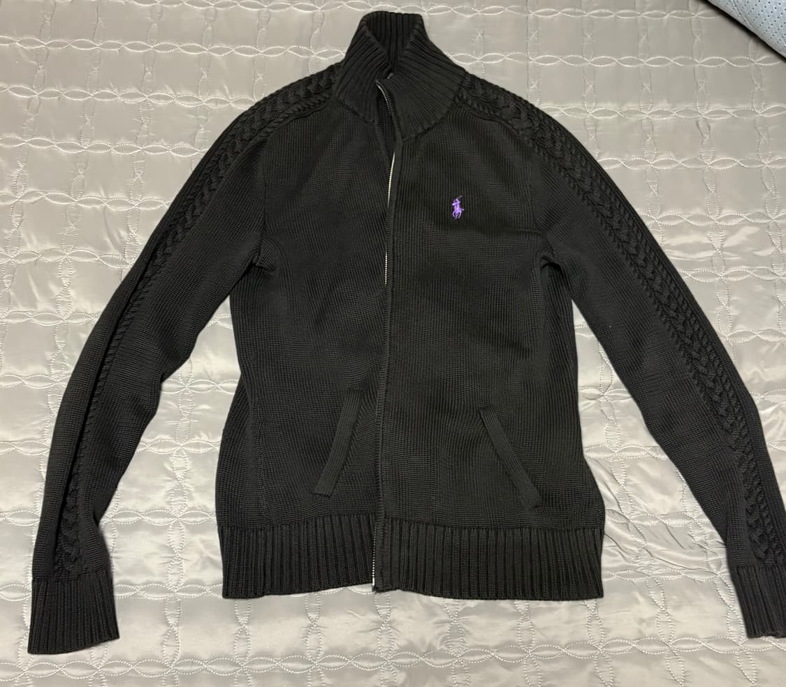 폴로 랄프로렌 꽈배기 니트 집업 상품이미지1