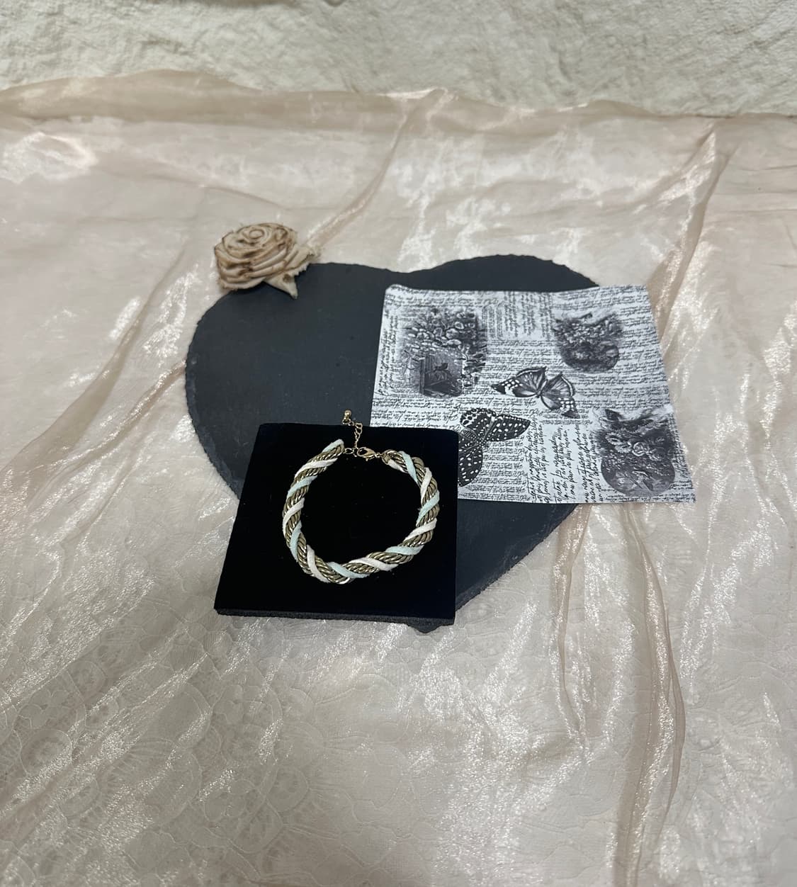 빈티지 스웨이드  브레이드 팔찌 상품이미지1