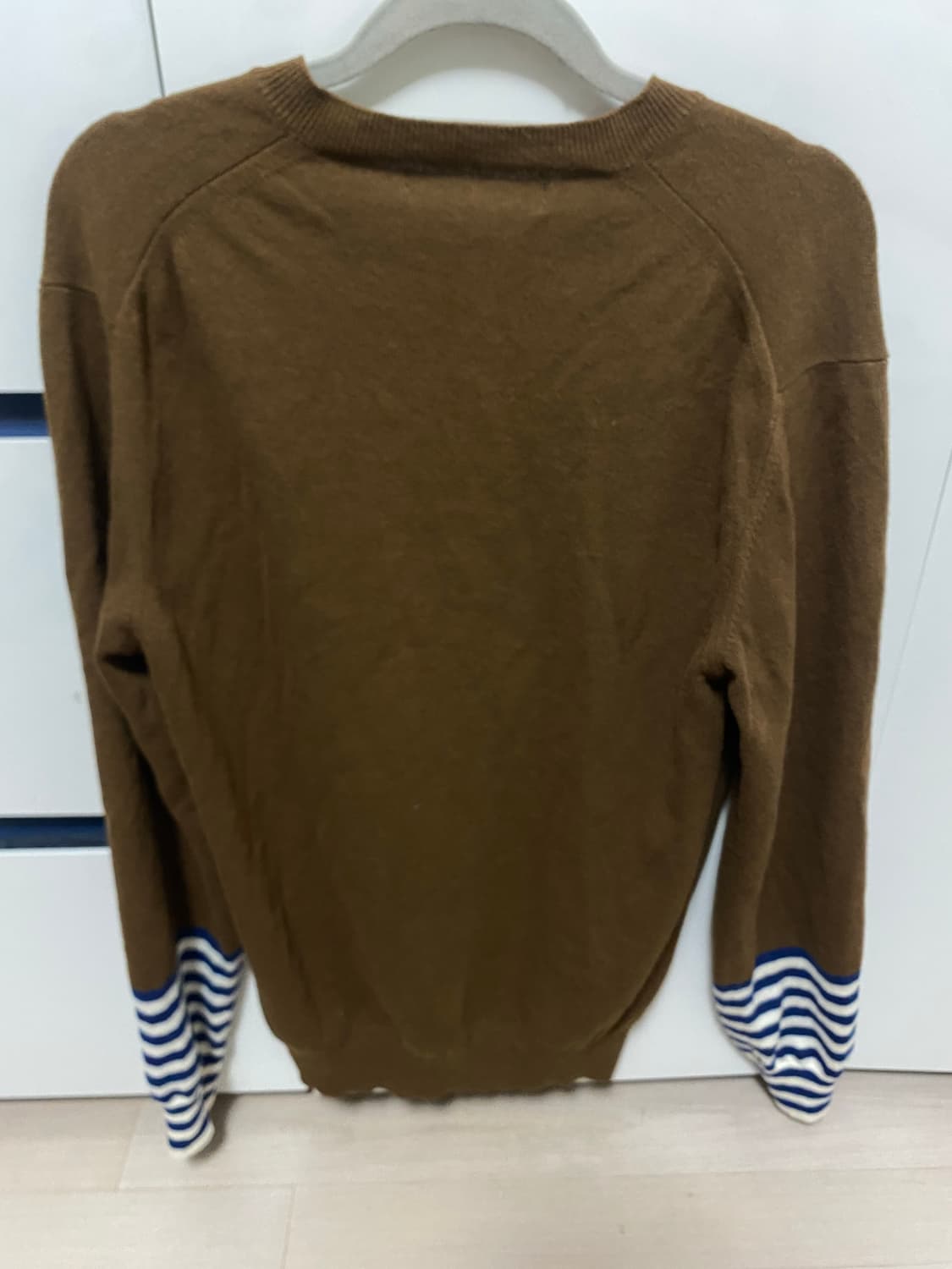 COMME des GARCONS SHIRT 브이넥 브라운 니트 (M) 상품이미지2