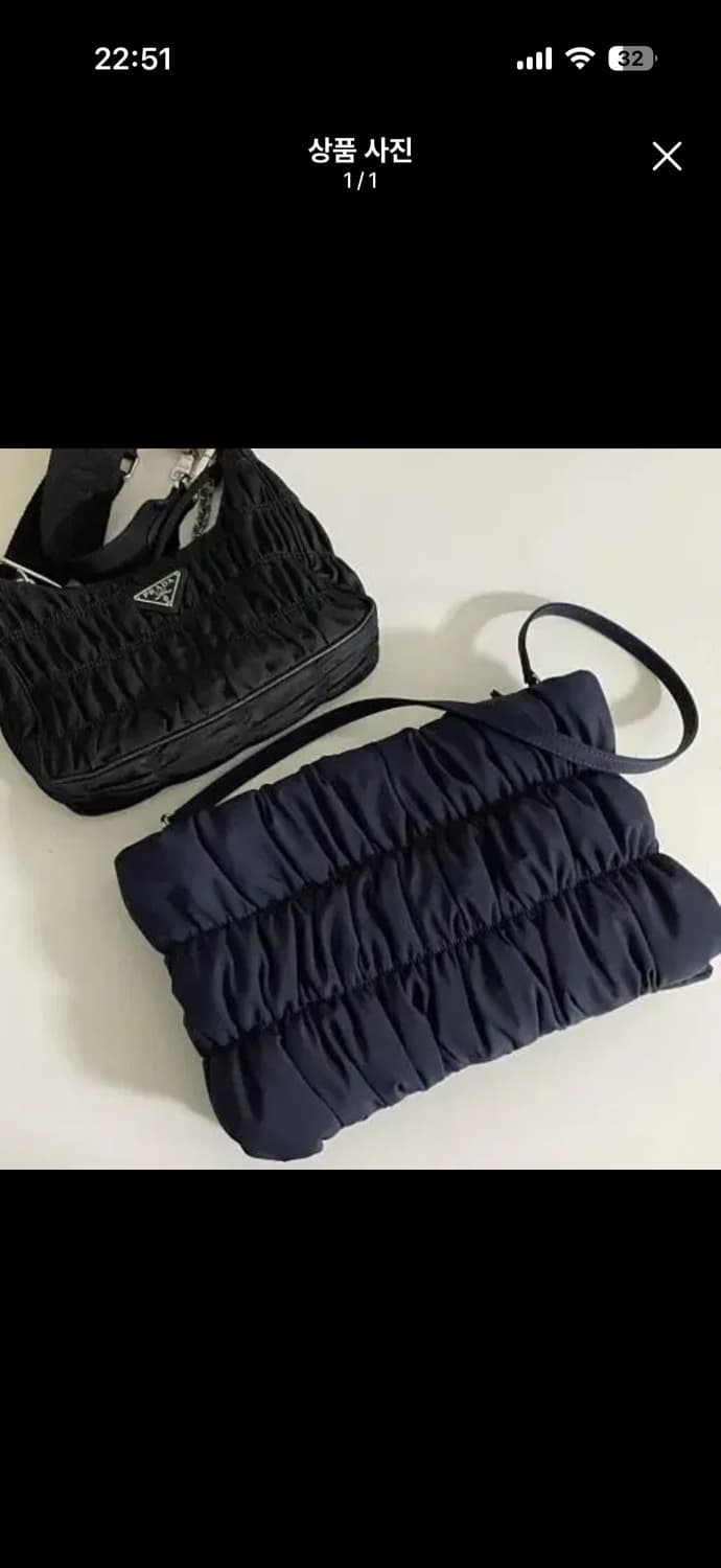 스탠드오일 듀베 클러치 패브릭 블랙 한정판 상품이미지1