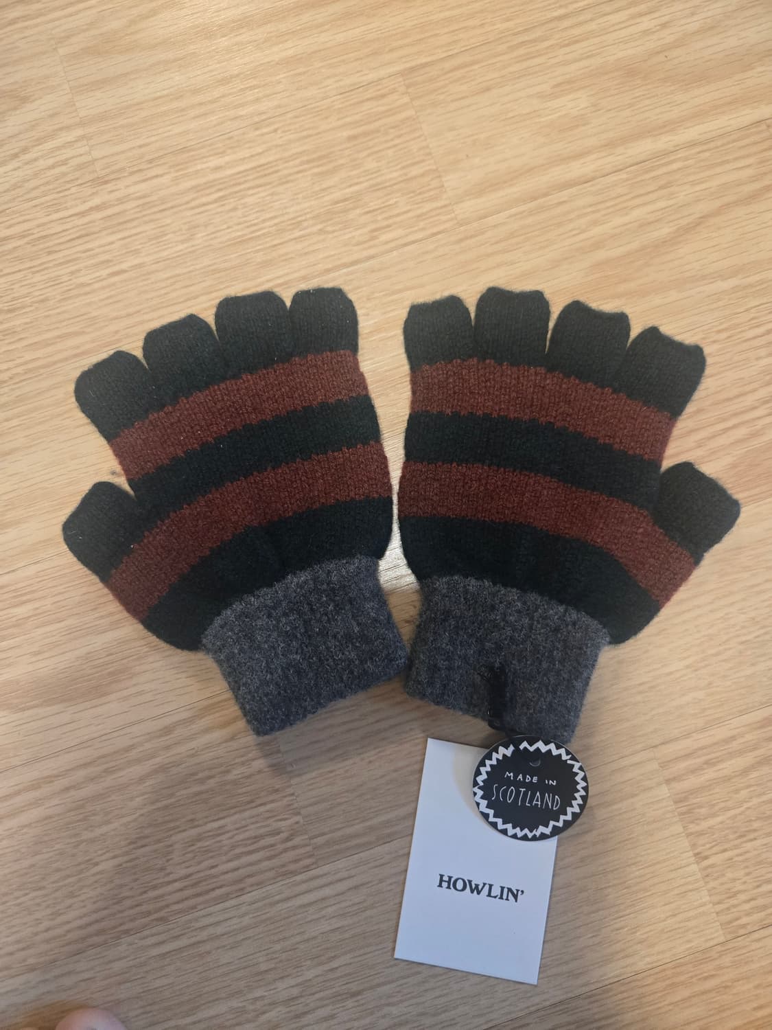 하울린 스트라이프 장갑 상품이미지1