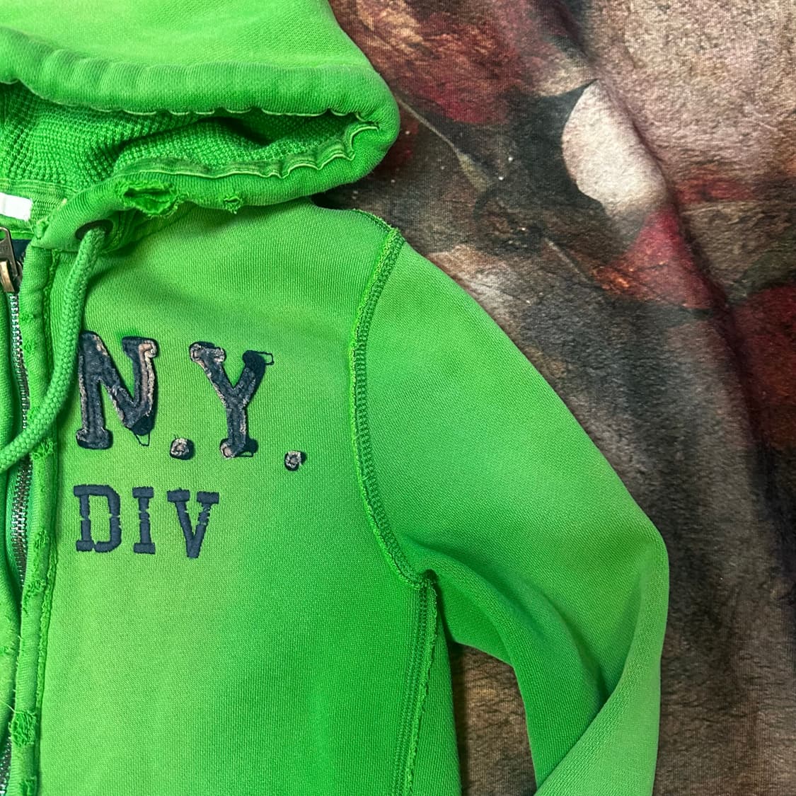 아베크롬비 빈티지 타이트핏 뉴욕 그린워싱후드집업 M 상품이미지2