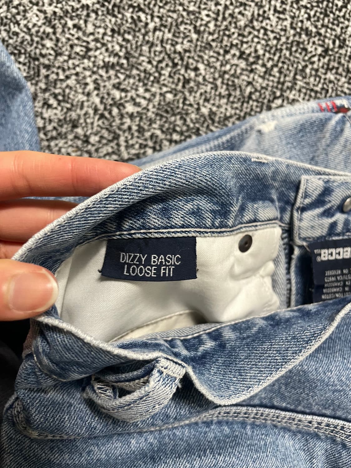 빈티지9. DN MECCA 루즈핏 청바지 데님팬츠 스트랩 포인트 상품이미지3