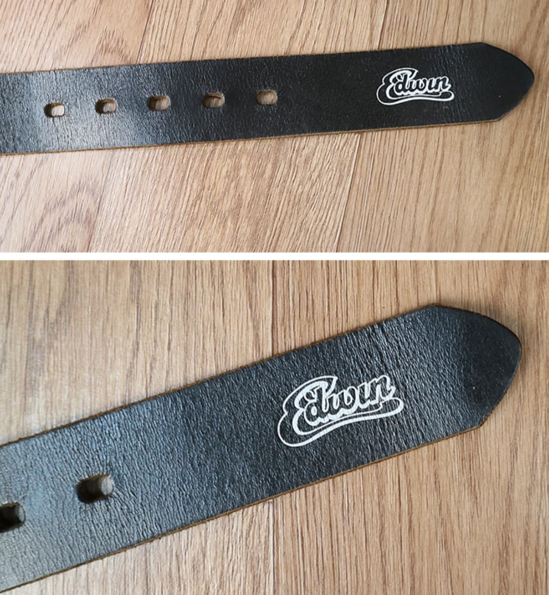 일본판 EDWIN 에드윈 두툼 튼튼한 소가죽 벨트 29-32 상품이미지5