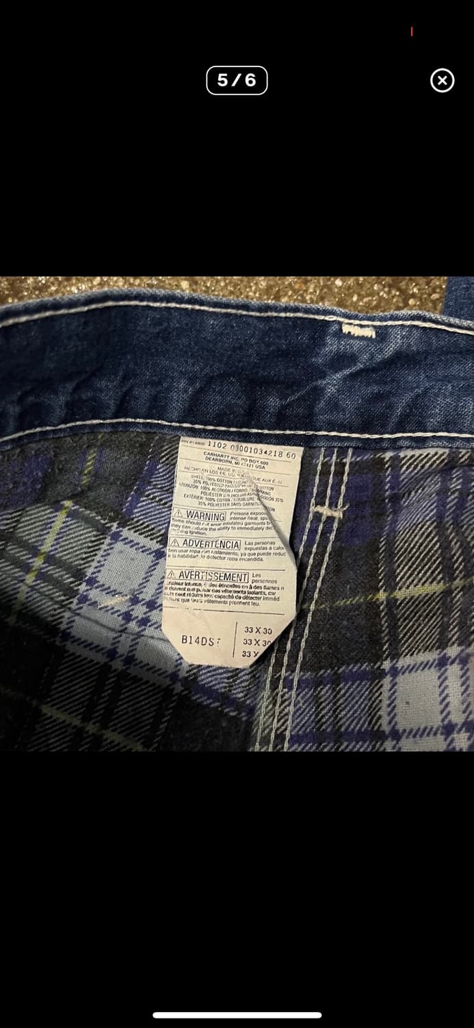 00s 칼하트 싱글니 33 x30 상품이미지5