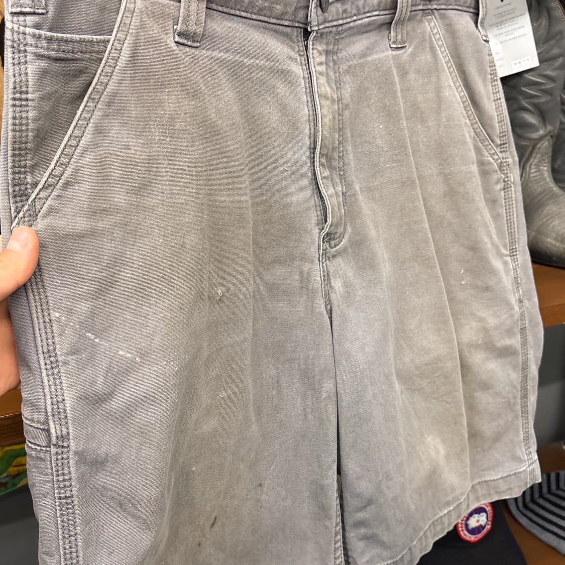 칼하트 덕캔버스 릴렉스핏 페이디드 카펜터 하프팬츠 N1259 상품이미지6