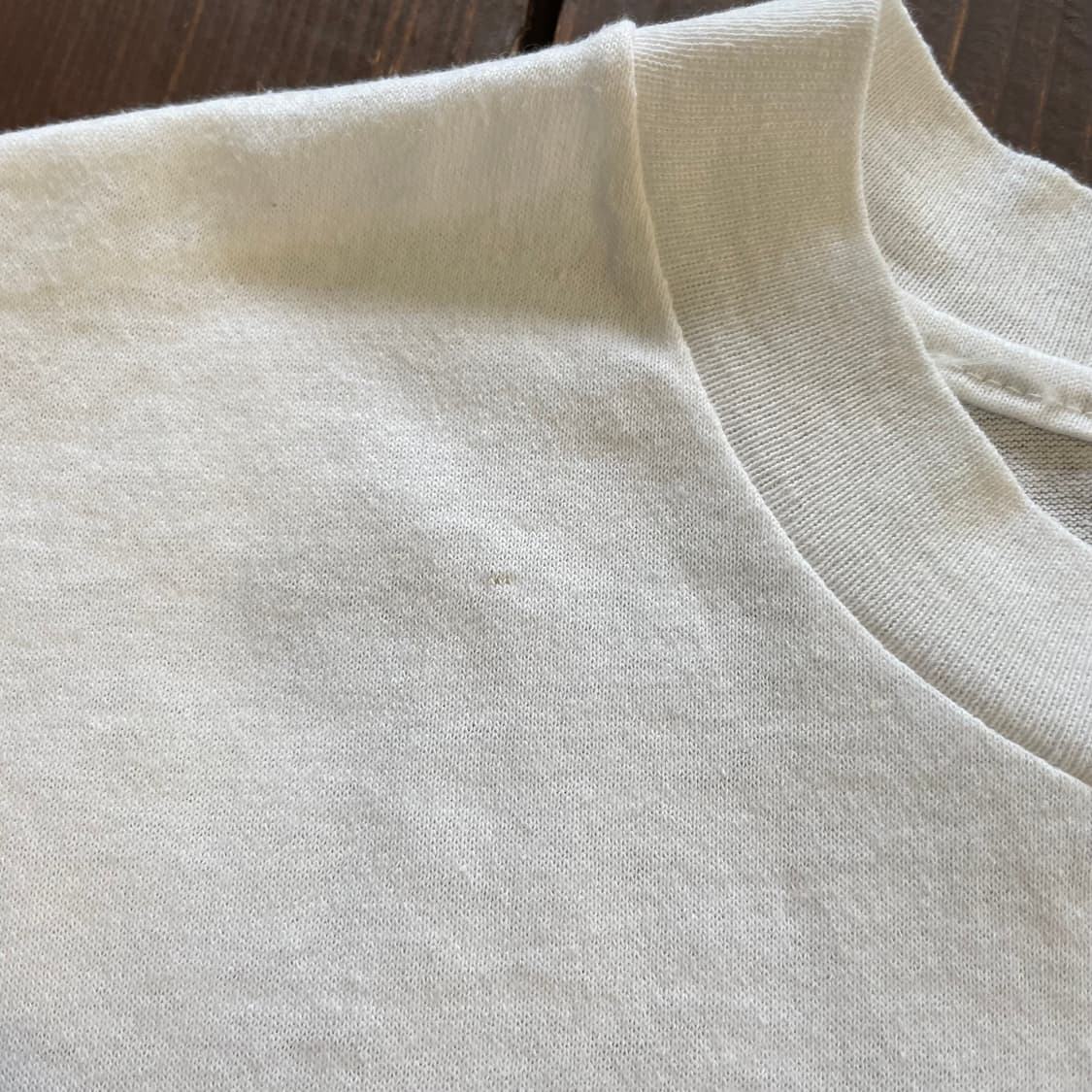 90‘s 미국 제조 빈티지 화이트 프린팅 반팔티 상품이미지8