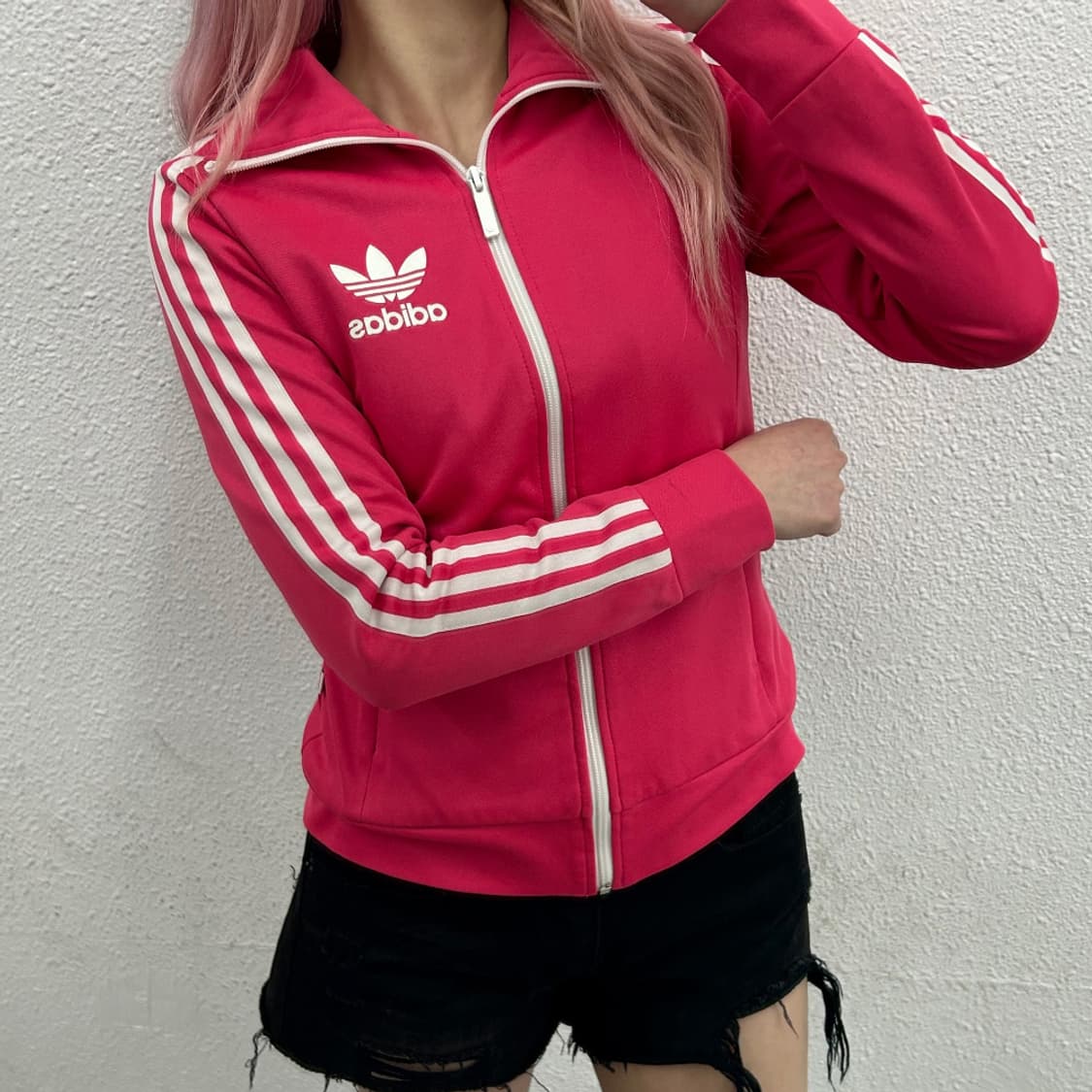 아디다스 유로파 화이트라인 핑크 트랙탑 90 상품이미지1