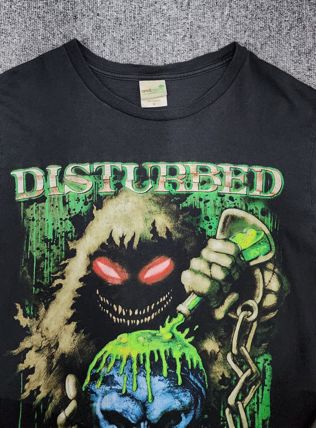 Disturbed  디스터브드 콘서트 락밴드티 그래픽티 락티 반팔티 M 상품이미지3