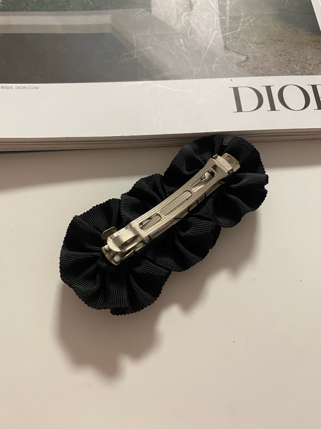 빈티지 패브릭 플리츠 헤어핀 헤어 악세사리 상품이미지5