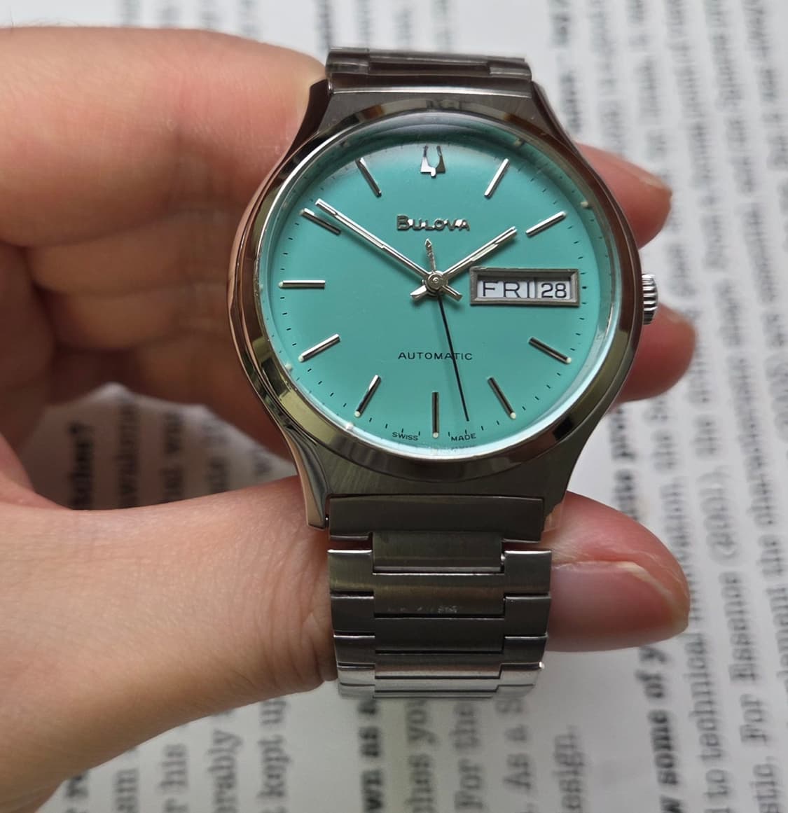 빈티지 부로바 데이데이트 민트 뻐뻐시 브레이슬릿 ver. 상품이미지3