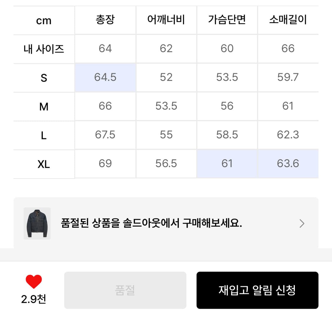 쿠어 틴트 데님집업 자켓 M 상품이미지2